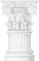 Coriphian column.Classic style column vector