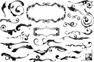 Damask detail.Graphic elements for design vector