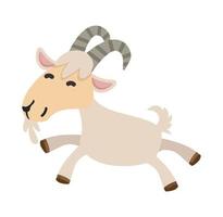 adorable funny goat Cartoon vector