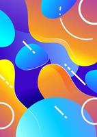 Liquid color background design. Fluid gradient shapes composition. Futuristic design posters. vector