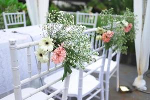 Wedding arch, wedding, wedding moment, wedding decorations, flowers, chairs, outdoor ceremony in the open air photo