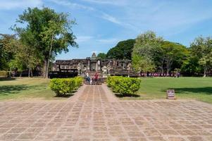 NAKHON RATCHASIMA THAILAND19 NOVEMBER 2019Phimai Historical ParkPhimai Prasat Hin probably started to build during the reign of King Suryavarman 1around the 16th century as a temple of Brahmanism. photo