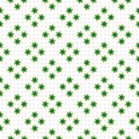 Seamless pattern with green leaves vector