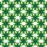 Seamless pattern with green leaves vector