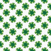 Seamless pattern with green leaves vector