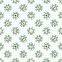 Seamless pattern with green leaves vector