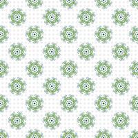 Seamless pattern with green leaves vector