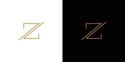 diseño moderno y profesional del logotipo de las iniciales de la letra z 1 vector