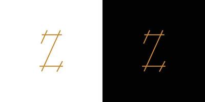 Modern and unique letter Z initials logo design 1 vector