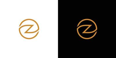 diseño moderno y profesional del logotipo de las iniciales de la letra z vector
