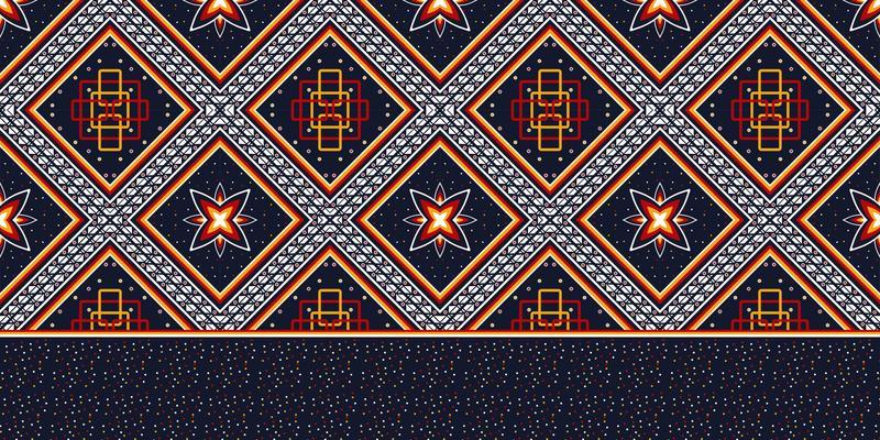 Abstract ethnic geometric pattern design for background or wallpaper.