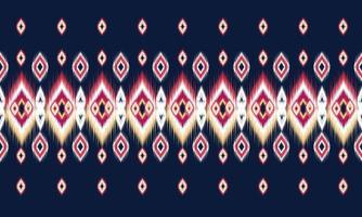 Geometric ethnic oriental ikat pattern traditional Design for background,carpet,wallpaper,clothing,wrapping,Batik,fabric,Vector illustration.embroidery style. vector