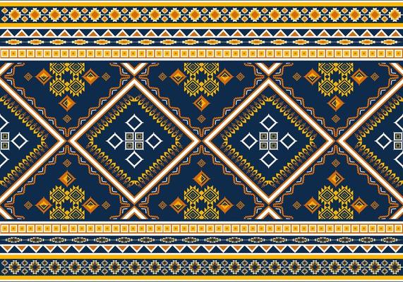 Geometric ethnic oriental seamless pattern traditional Design for background,carpet,wallpaper,clothing,wrapping,Batik,fabric,Vector illustration.embroidery style.