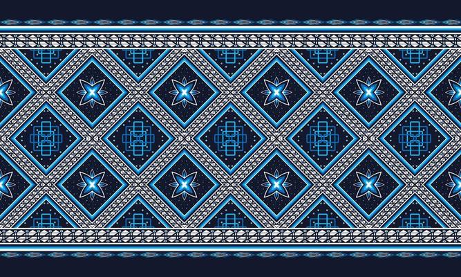 Abstract ethnic geometric pattern design for background or wallpaper.