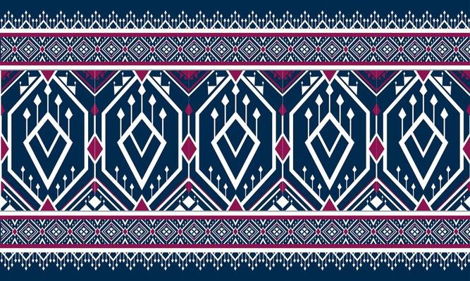 Geometric ethnic oriental pattern traditional Design for background,carpet,wallpaper,clothing,wrapping,Batik,fabric,Vector illustration.embroidery style.