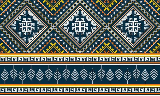 Abstract ethnic geometric pattern design for background or wallpaper.