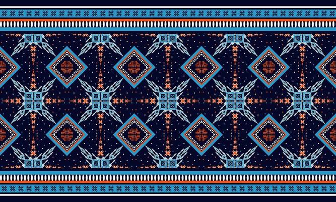 Geometric ethnic oriental seamless pattern traditional Design for background,carpet,wallpaper,clothing,wrapping,Batik,fabric,Vector illustration.embroidery style.