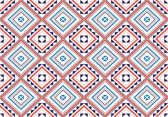 Geometric ethnic oriental seamless pattern traditional Design for background,carpet,wallpaper,clothing,wrapping,Batik,fabric,Vector illustration.embroidery style.