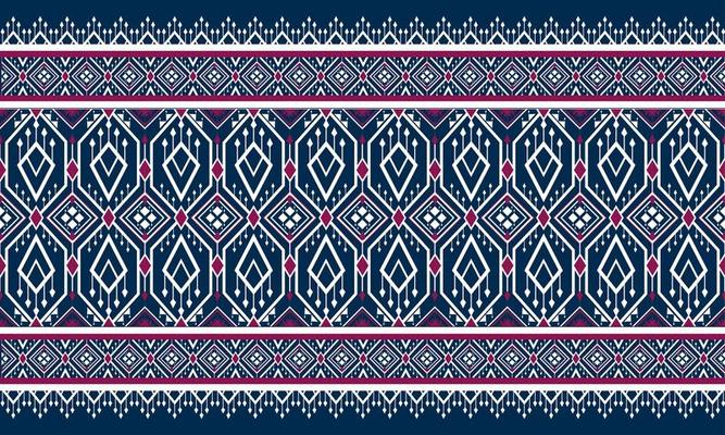 Geometric ethnic oriental pattern traditional Design for background,carpet,wallpaper,clothing,wrapping,Batik,fabric,Vector illustration.embroidery style.