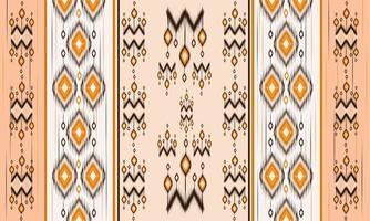 diseño tradicional del patrón de ikat oriental étnico geométrico para el fondo, alfombra, papel tapiz, ropa, envoltura, batik, tela, estilo de bordado de ilustración vectorial. vector