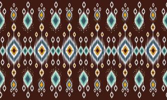 Geometric ethnic oriental ikat pattern traditional Design for background,carpet,wallpaper,clothing,wrapping,Batik,fabric,Vector illustration.embroidery style. vector