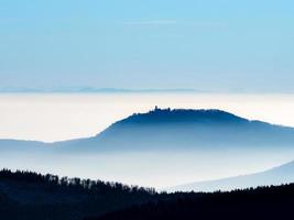 Vosges mountains and the Alps in the distance. France photo