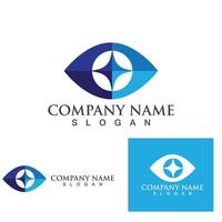 Eye care logo and symbols template vector icons app..