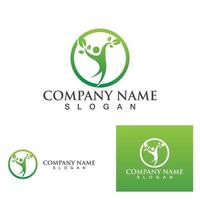 Human character logo sign vector