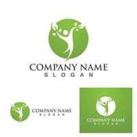 Human character logo sign vector