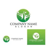 Human character logo sign vector