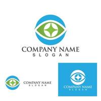 Eye care logo and symbols template vector icons app..