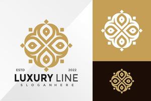 Luxury Beauty Ornament Logo Design Vector illustration template