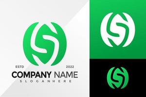 Letter S Brand Identity Company Logo Design Vector illustration template