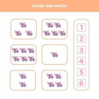 Count and match. vector
