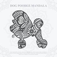 vector de mandala de perro. estilo boho svg. eps 10