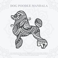 vector de mandala de perro. estilo boho svg. eps 10