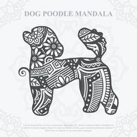 vector de mandala de perro. estilo boho svg. eps 10