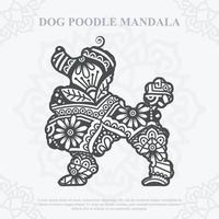 vector de mandala de perro. estilo boho svg. eps 10