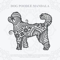 vector de mandala de perro. estilo boho svg. eps 10