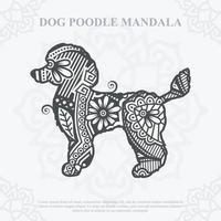 vector de mandala de perro. estilo boho svg. eps 10