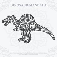 Dinosaur Mandala Vector. Boho Style SVG. Eps 10 vector