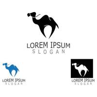 Vector Camel icon and logo design elements labels template vintage