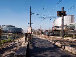 The empty city of Strasbourg. Quarantine time. Coronavirus epidemic. No people. photo