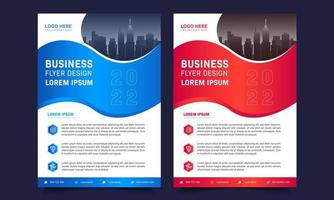 Business Flyer poster pamphlet brochure cover design layout background, two colors scheme, vector template in A4 size