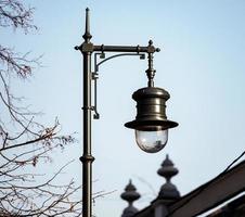 Classic old street lamp. History and culture photo