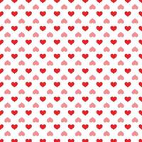 Red hearts seamless pattern background design vector