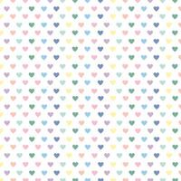 Pastel hearts seamless pattern design for valentine's day and love concept. vector