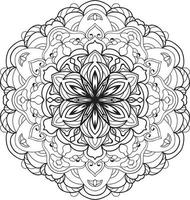 Decorative mandala design Free Vector