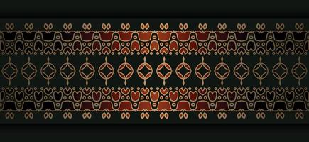 Elegant golden ornamental border template vector