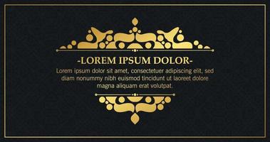 Luxury calligraphy ornament frame line design vector